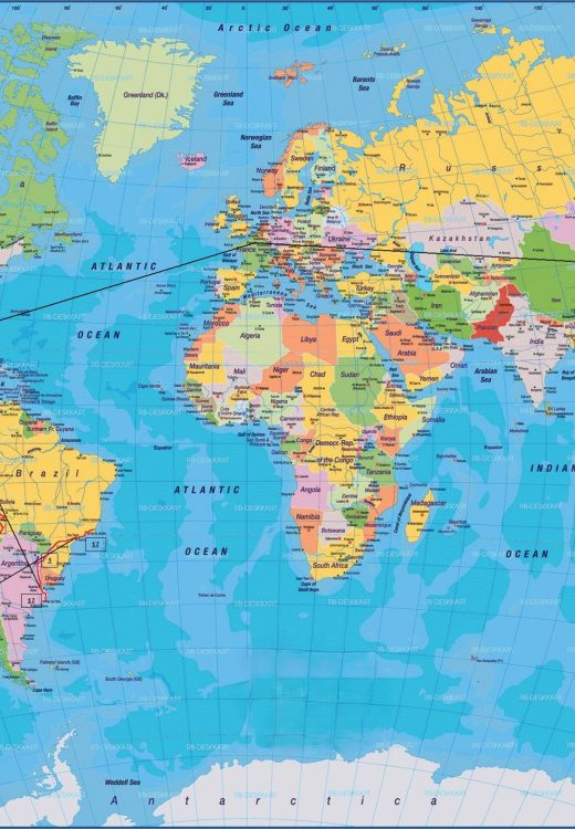 world travel map